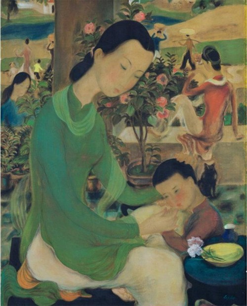 Historische Meilensteine der Auktion von Bildern der vietnamesischen Maler - ảnh 1