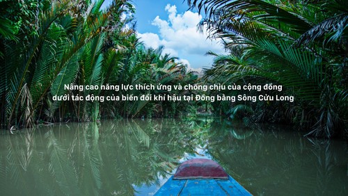 Junge Arbeitskräfte für Projekte mit Klimawandel in vietnamesischen Mekong-Delta  - ảnh 1