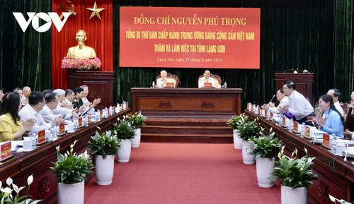 KPV-Generalsekretär Nguyen Phu Trong besucht Lang Son  - ảnh 1