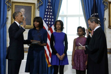 Barack Obama officially begins 2nd term as US President  - ảnh 1
