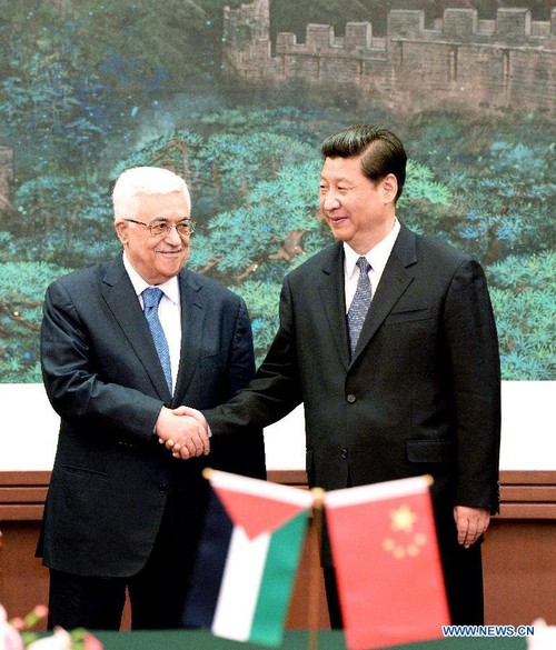 Palestinian President Mahmoud Abbas visits China - ảnh 1