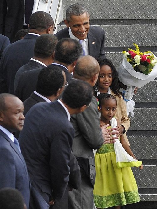 US President Barack Obama lands in Ethiopia  - ảnh 1
