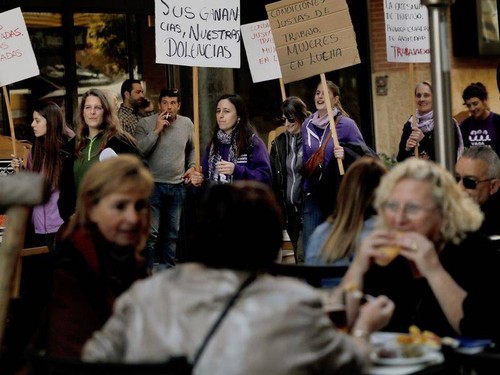 España conmemora el Día Internacional de la Mujer con manifestaciones - ảnh 1