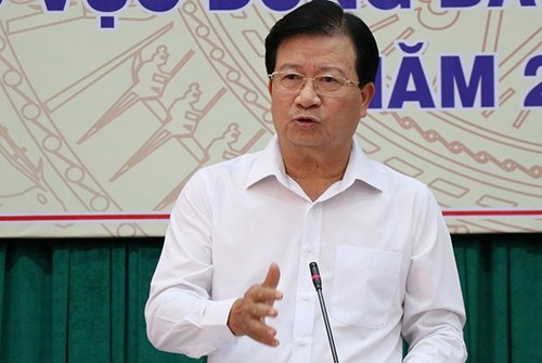 Vicepremier vietnamita orienta trabajos de enfrentamiento a sequía y salinización - ảnh 1