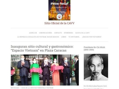 Lanzan página web oficial de la Casa de Amistad Venezuela-Vietnam - ảnh 1