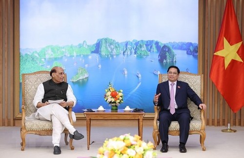 Primer ministro de Vietnam recibe al ministro de Defensa de la India - ảnh 1