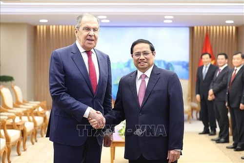 Premier vietnamita recibe al canciller ruso - ảnh 1