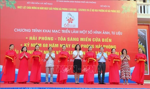 Inauguran exposición “Hai Phong – Ciudad portuaria que brilla” - ảnh 1
