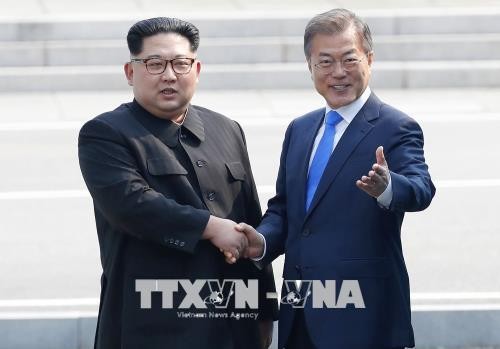 North, South Korea ask UN to circulate Panmunjeom Declaration as official document - ảnh 1