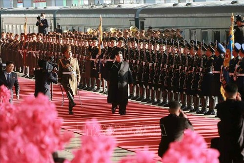 Le déplacement de Kim Jong-un au Vietnam couvert par les médias nord-coréens - ảnh 1