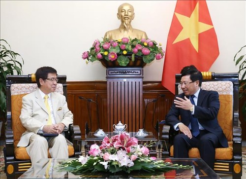Un responsable du cabinet japonais reçu par Pham Binh Minh - ảnh 1