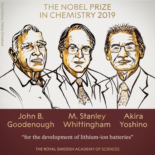 Le Nobel de chimie attribué à trois chercheurs pour leurs travaux sur les batteries au lithium - ảnh 1