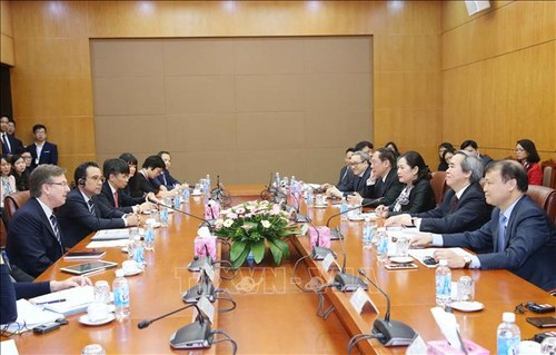 Nguyên Van Binh reçoit la délégation du Conseil des affaires États-Unis/ASEAN  - ảnh 1