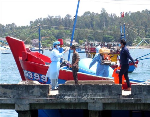 Quang Ngai: 4 des 8 pêcheurs à bord du bateau percuté sont sauvés - ảnh 1