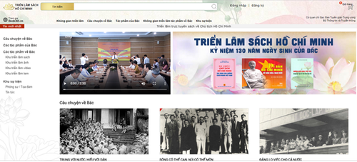 Une exposition de livres en ligne sur le Président Hô Chi Minh - ảnh 1