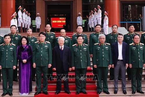 Nguyên Phu Trong préside la conférence militaire nationale de 2020 - ảnh 1