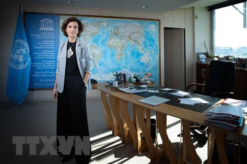 Unesco: Réélection de la Française Audrey Azoulay à la tête de l’institution - ảnh 1