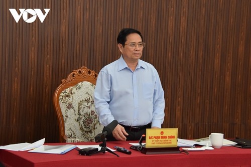 Pham Minh Chinh travaille avec les responsables de la province de Quang Nam - ảnh 1
