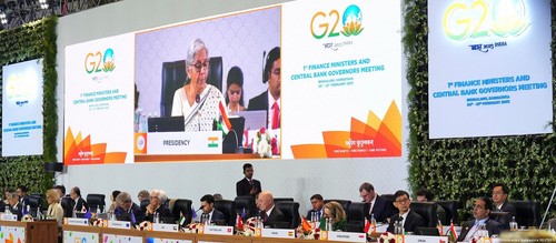 L'Inde ouvre le G20 Finances sur un appel à réformer les institutions internationales - ảnh 1