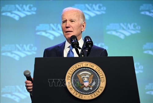 Joe Biden appelle à mettre fin à la violence par armes à feu - ảnh 1