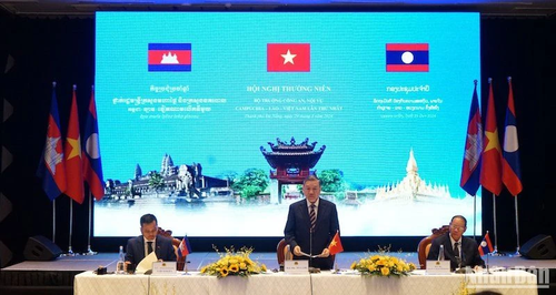 Cambodge-Laos-Vietnam: première réunion annuelle des ministres de l’Intérieur et de la Sécurité publique - ảnh 1