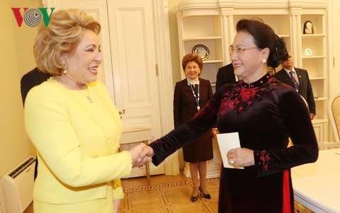 Нгуен Тхи Ким Нган встретилась с председателем Совета Федерации РФ   - ảnh 1