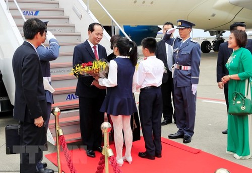 Президент СРВ Чан Дай Куанг прибыл в Японию с государственным визитом - ảnh 1