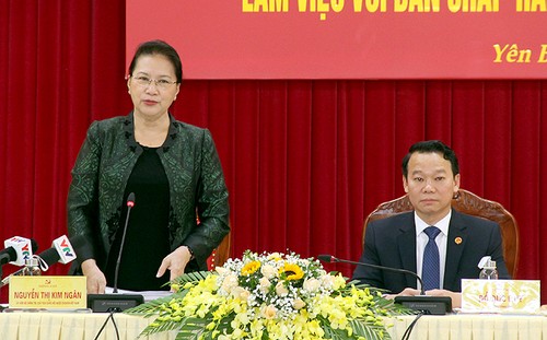 Нгуен Тхи Ким Нган провела рабочую встречу с руководителями Йенбай - ảnh 1