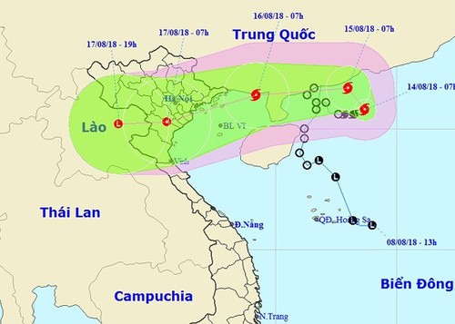 베빈카 태풍, 베트남 꽝닌 성에서 남딘 성까지 상륙 가능 - ảnh 1