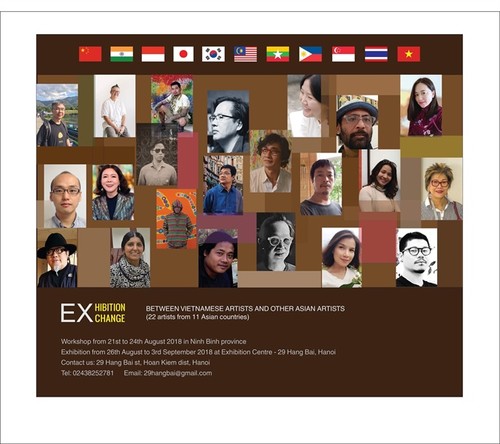  아시아 국가들 예술가들과 베트남 예술가들 간의 2018년 미술교류 - ảnh 1