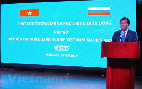 찐딘중 부총리, 러시아 소재 베트남 기업들과의 만남 - ảnh 1