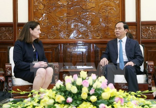 Chủ tịch nước Trần Đại Quang tiếp Chủ tịch Trung tâm quốc gia APEC Hoa Kỳ  - ảnh 1