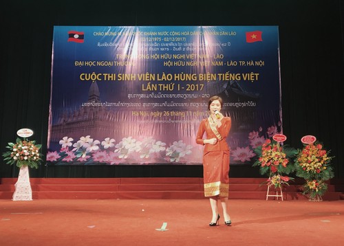 Sôi nổi cuộc thi hùng biện tiếng Việt của các sinh viên Lào - ảnh 5