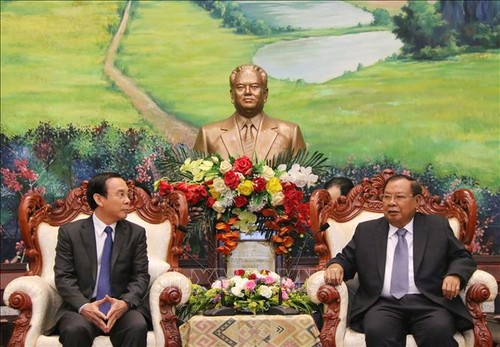 Tổng Bí thư, Chủ tịch Lào Bounnhang Volachith tiếp Đoàn đại biểu cấp cao Văn phòng Trung ương Đảng Cộng sản Việt Nam - ảnh 1