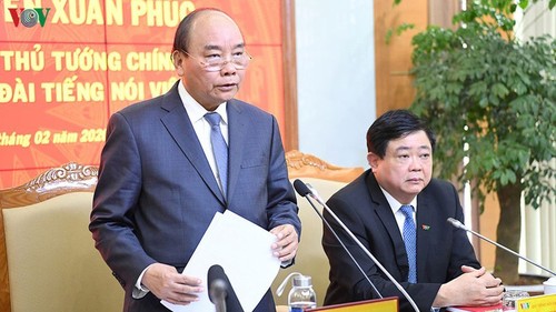 Thủ tướng Nguyễn Xuân Phúc: VOV cần tiếp tục thể hiện vai trò cơ quan báo chí hàng đầu - ảnh 1