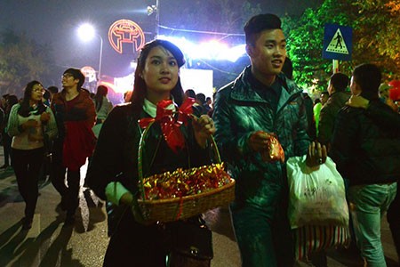 Жители всей страны встречают новый год в праздничной атмосфере - ảnh 2
