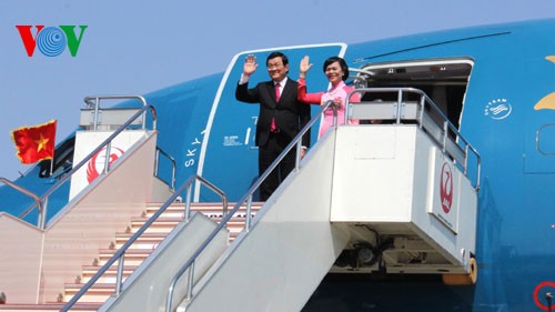 Президент СРВ Чыонг Тан Шанг находится в Японии с государственным визитом - ảnh 1