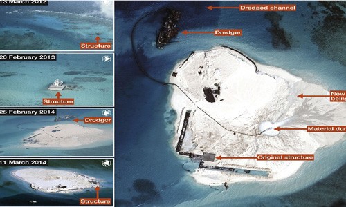 Превращая каменный подводный риф в остров, Китай нарушает международное право - ảnh 1