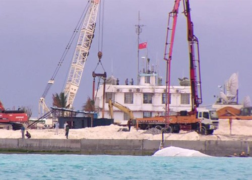 Превращая каменный подводный риф в остров, Китай нарушает международное право - ảnh 2