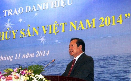 В Ханое вручено звание «Золотое качество аквапродуктов Вьетнама» 2014 года - ảnh 1