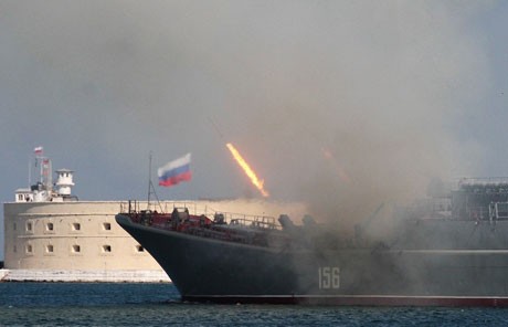 Крымская военно-морская база воссоздана и начала действовать - ảnh 1