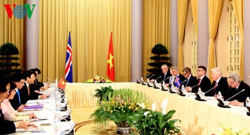 Президент Вьетнама провёл переговоры с исландским коллегой - ảnh 2