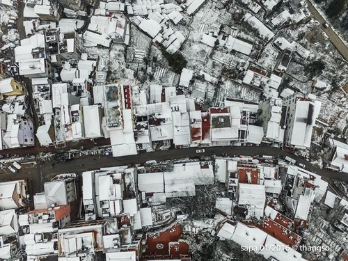 Съемка Шапы, окутанной снегом, с квадрокоптера - ảnh 3