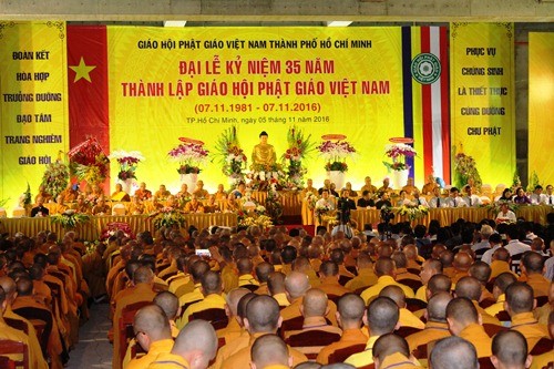 В г.Хошимине отмечается 35-летие создания Вьетнамской буддийской сангхи - ảnh 1