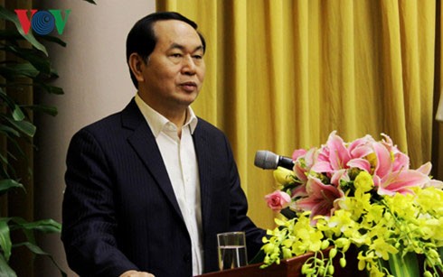 Чан Дай Куанг поздравил работников канцелярии президента Вьетнама - ảnh 1