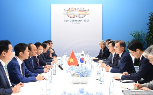 Премьер Вьетнама встретился с лидерами G20 в Гамбурге - ảnh 1