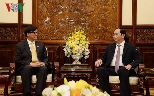 Президент Вьетнама Чан Дай Куанг принял посла Таиланда - ảnh 1
