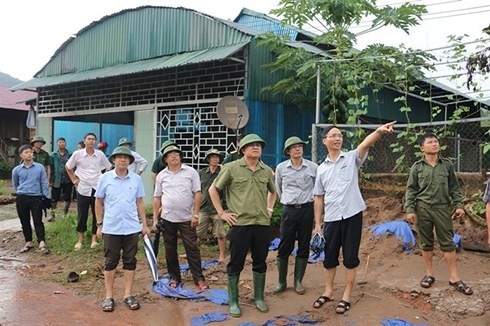 Во Вьетнаме активно ликвидируются последствия дождевых паводков - ảnh 1