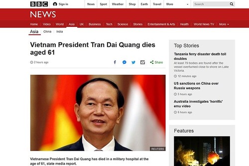 Мировые СМИ освещают смерть президента Вьетнама Чан Дай Куанга - ảnh 2
