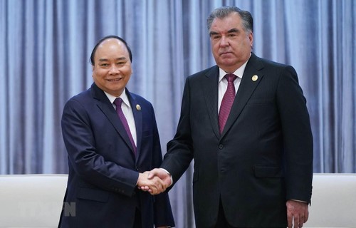 Премьер Вьетнама встретился с президентом Таджикистана - ảnh 1